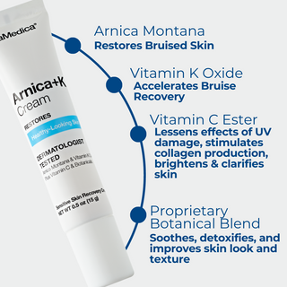 Arnica Plus Vitamin K Cream + Arnica 30x Tablets + Blister Pack - Bruise Kit