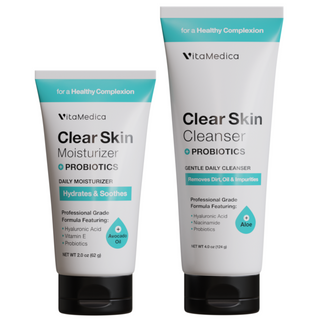 Clear Skin Probiotic Facial Cleanser & Moisturizer