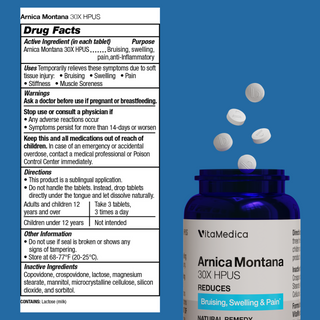 Arnica 30X HPUS Tablets + Arnica +15 Gel