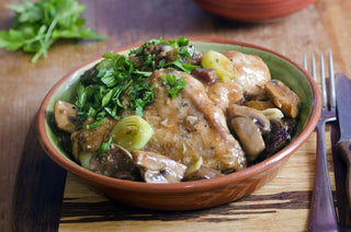 Chicken Dijon With Leeks & Mushrooms