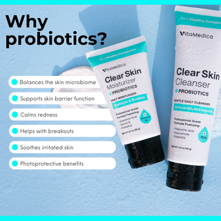 Clear Skin Probiotic Facial Cleanser & Moisturizer
